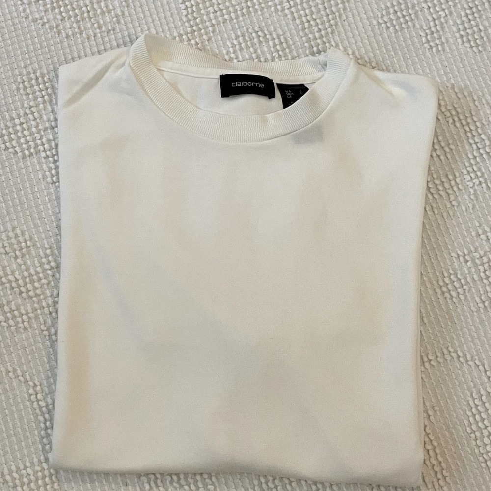 🎁 Claiborne men’s short sleeve dress T size large